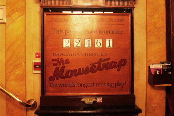 Mausefalle Mousetrap in London Zähler